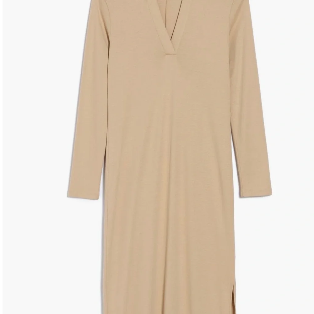 Vince Beige Knit Polo Sheath dress Size  NWT - Picture 4 of 14